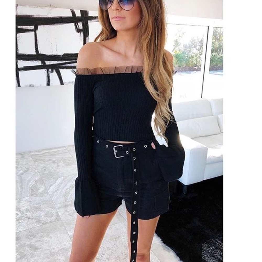 Let’s Make a scene Black Crop top
